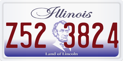 IL license plate Z523824