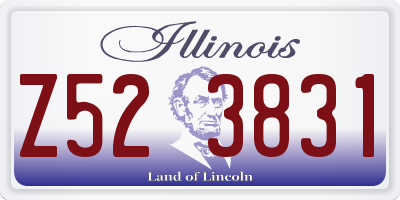 IL license plate Z523831