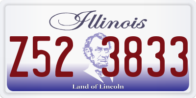 IL license plate Z523833