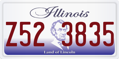 IL license plate Z523835