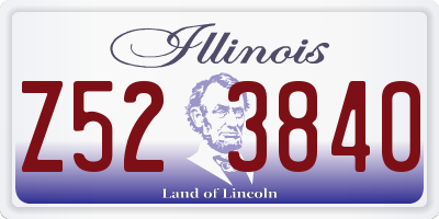 IL license plate Z523840