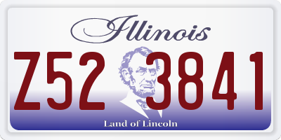 IL license plate Z523841