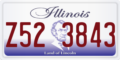 IL license plate Z523843