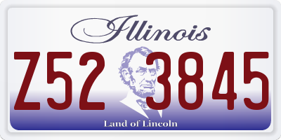 IL license plate Z523845