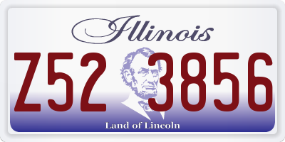 IL license plate Z523856