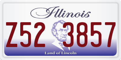 IL license plate Z523857