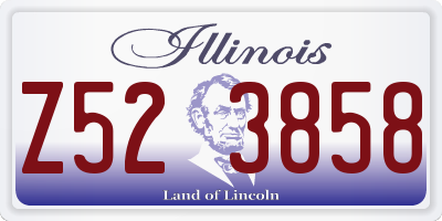 IL license plate Z523858