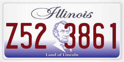 IL license plate Z523861