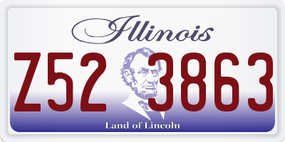 IL license plate Z523863
