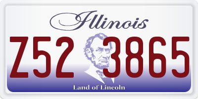IL license plate Z523865