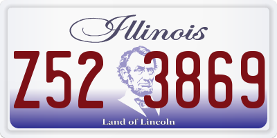 IL license plate Z523869