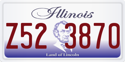 IL license plate Z523870