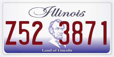 IL license plate Z523871
