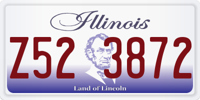 IL license plate Z523872