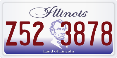 IL license plate Z523878