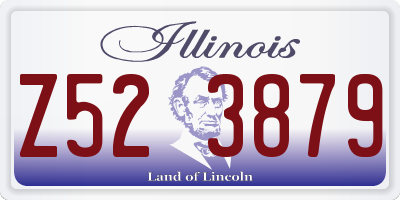 IL license plate Z523879