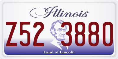 IL license plate Z523880