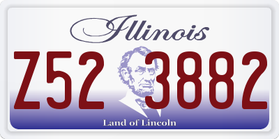 IL license plate Z523882