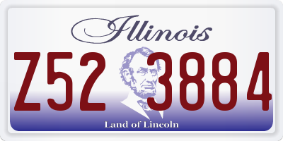 IL license plate Z523884