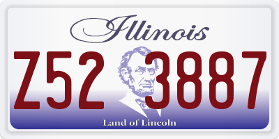 IL license plate Z523887