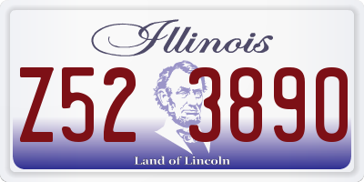 IL license plate Z523890
