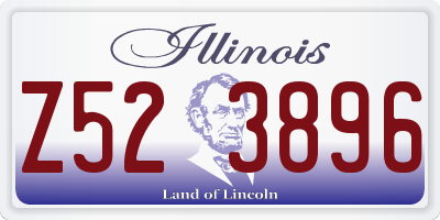 IL license plate Z523896
