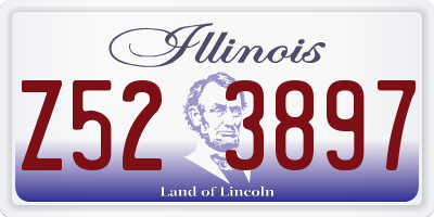IL license plate Z523897