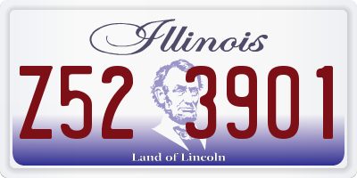IL license plate Z523901