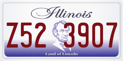 IL license plate Z523907