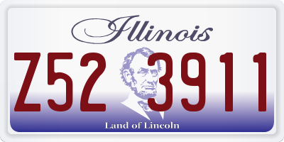 IL license plate Z523911