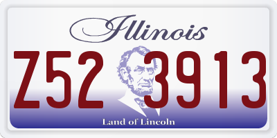 IL license plate Z523913