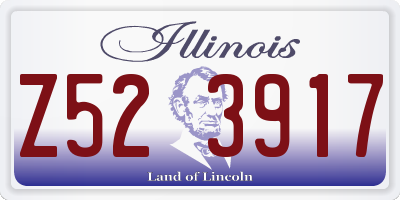 IL license plate Z523917