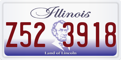 IL license plate Z523918