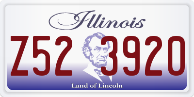 IL license plate Z523920