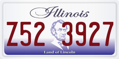 IL license plate Z523927