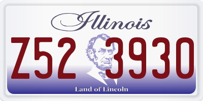 IL license plate Z523930