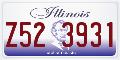 IL license plate Z523931
