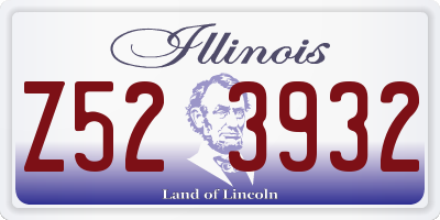 IL license plate Z523932