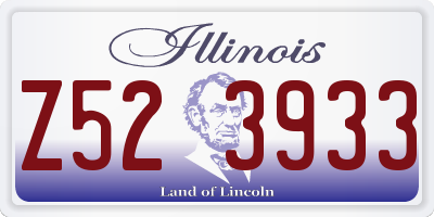 IL license plate Z523933