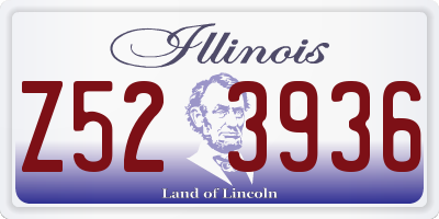 IL license plate Z523936