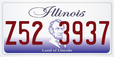 IL license plate Z523937