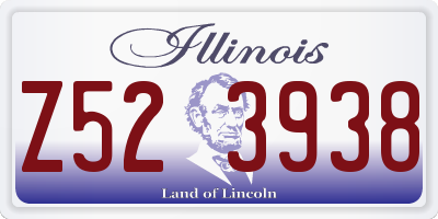 IL license plate Z523938