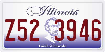 IL license plate Z523946