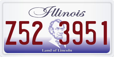 IL license plate Z523951