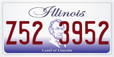 IL license plate Z523952