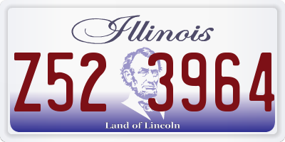 IL license plate Z523964