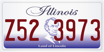 IL license plate Z523973