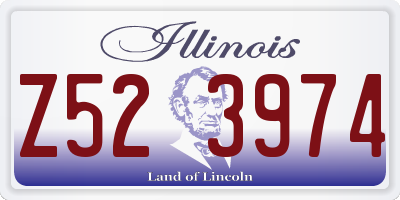 IL license plate Z523974