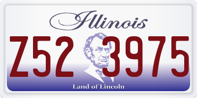 IL license plate Z523975