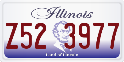 IL license plate Z523977